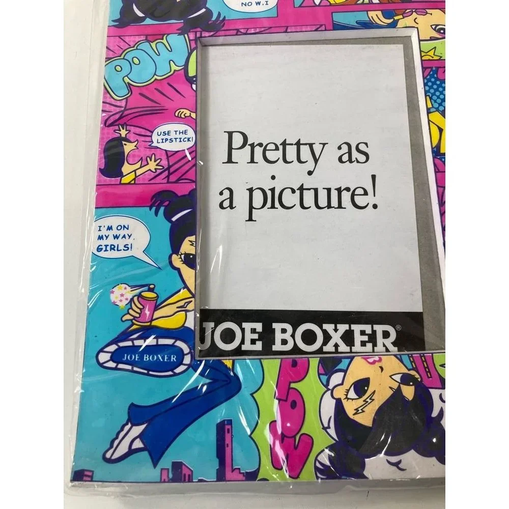 Vintage 2002 Joe Boxer Girlframe Girl Comic Picture Frame Fits 3.5